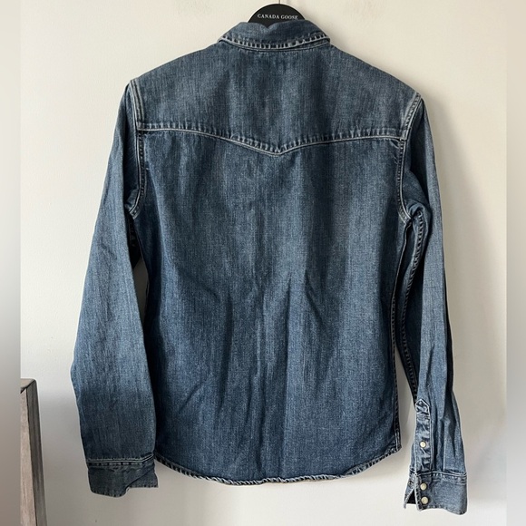 All-Saints Duncan LS Shirt Western Denim Button-Up Shirt Slim Fit XS - Picture 9 of 10